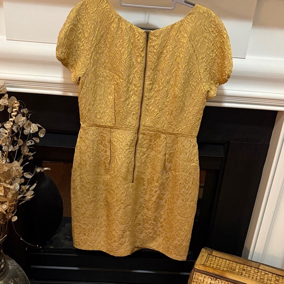 Elegant J.CREW Gold Women's Mini Dress - Picture 7 of 8